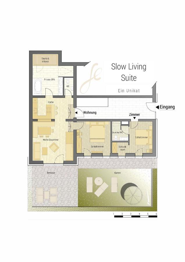Slow Living Suite - Ferienwohnung Mit Privater Sauna & Garten Fiss Buitenkant foto